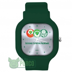 Relógio Troca Pulseira Escudos Palmeiras Silver