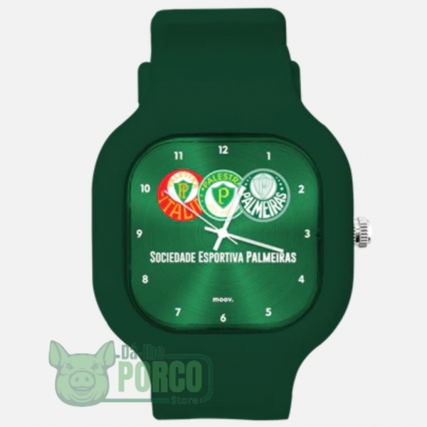 Relógio Troca Pulseira Escudos Palmeiras Green