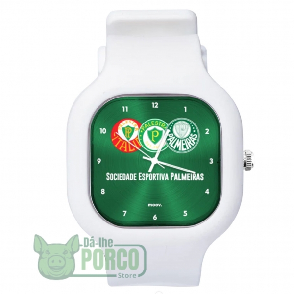 Relógio Troca Pulseira Escudos Palmeiras Green